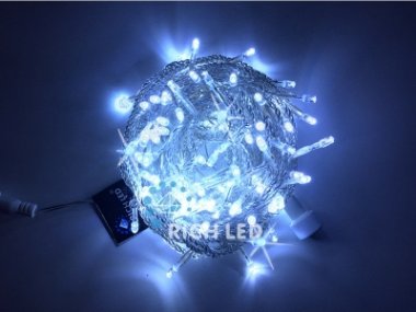 Гирлянда-дождь (плей-лайт) светодиодная Rich Led 2*1.5 м, 300 LED. Прозрачный провод. теплый белый